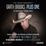 Garth Brooks Instagram – CAESARS ENTERTAINMENT AND LIVE NATION ASK GARTH BROOKS TO ADD 18 NEW DATES IN 2024
 
Presales begin Tuesday, Nov. 21
Tickets go on sale Cyber Monday, Nov. 27, at Ticketmaster.com/GarthVegas