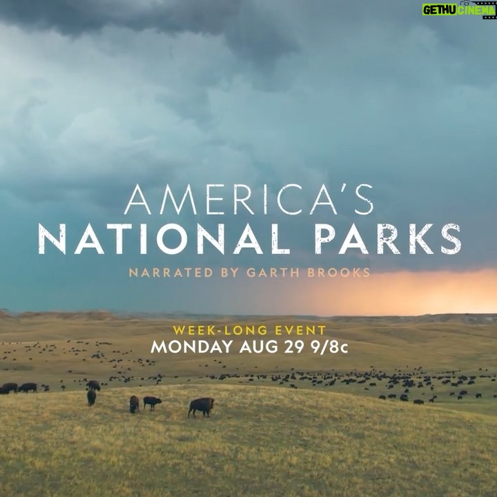 Garth Brooks Instagram - Are YOU ready to discover a national treasure like no other? Explore #AmericasNationalParks with me, a week-long event with shows I narrated starting August 29 at 9/8c on @natgeotv and streaming August 31 on @disneyplus! You’re going to love this! love, g