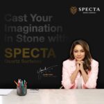 Gauri Khan Instagram - I have always loved working with Stones. The innovation in design, quality and versatility that @spectaquartzsurfaces has brought with their range of Engineered Quartz is set to bring a revolution in luxury space design. Happy to endorse a brand that reflects my values. Go ahead, cast your imagination in stone with Specta!! #Specta #GauriKhan #KingOfQuartz #SpectaQuartz #interiors #quartzsurfaces #countertops #stonesurfaces