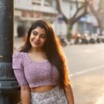 Gayathri Shan Instagram - Chillena oru mazhai thuli 🤍🌷