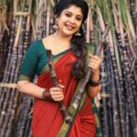 Gayathri Shan Instagram - தமிழனின் பெருமையை தரணிக்கு உணர்த்திட தைத்திருநாள் வந்து கிடைத்தது வரமெனத்தான்... கவலைகள் மறந்திட கதவுகள் திறந்திட தினம்தினம் மகிழுவோம் அனைவரும் இணைந்து விட்டால்... அனைத்து அன்பு உறவுகளுக்கும் தமிழர் திருநாள் நல்வாழ்த்துக்கள்🙏🏼❣️ happy Makar Sankranti! 🎉 📸 @varuun.jpg 🥻 @kaithari_nesavu_sarees 🪮 @shalini_hairartist