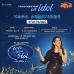 Geetha Madhuri Instagram - Hyderabad, get ready to take the stage! 🎤 Indian Idol Season 3 auditions are on May 5th. 🌟 Don't miss this incredible opportunity. 🌟 @musicthaman @singergeethamadhuri @karthikmusicexp @fremantleindia #hyderabad