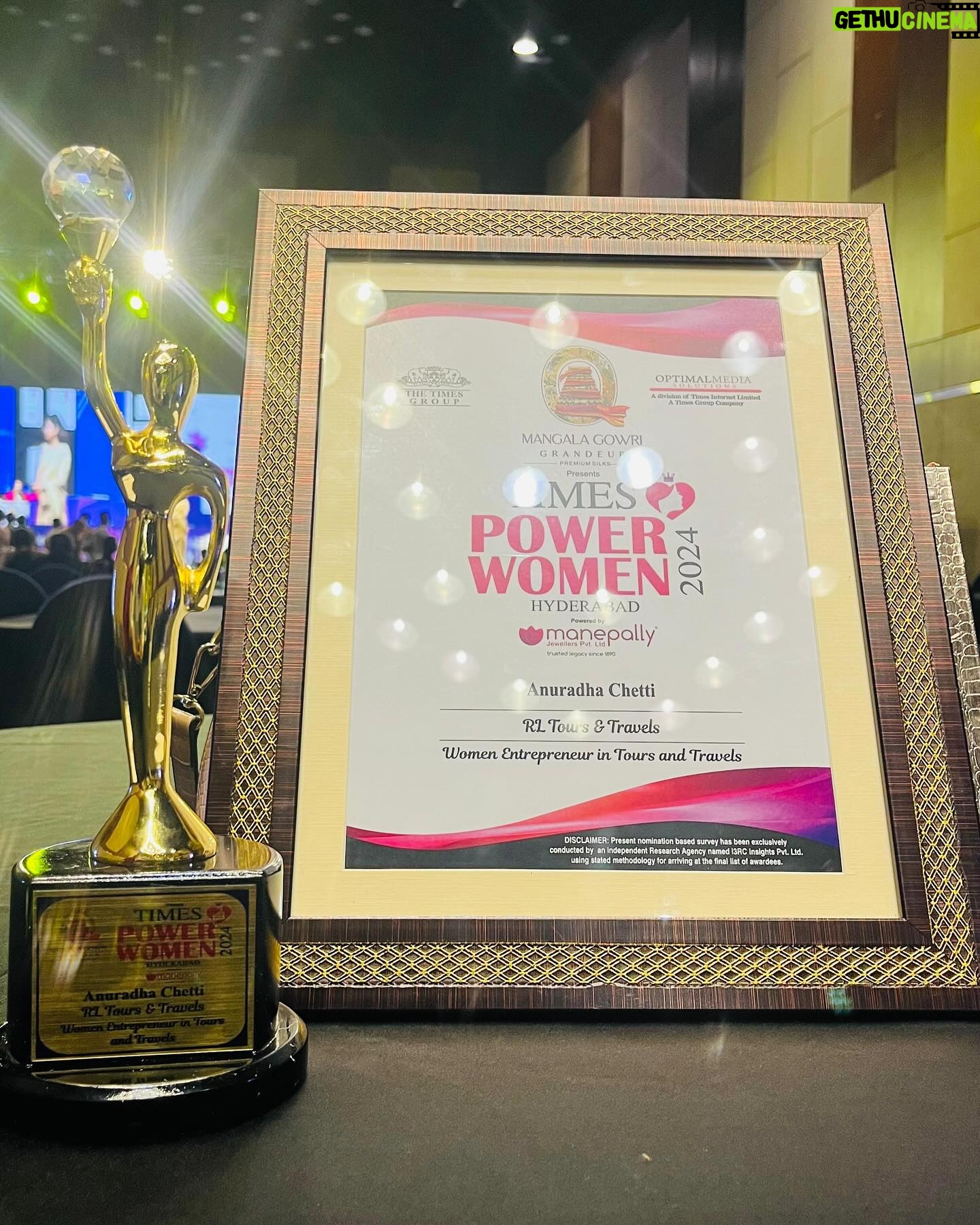 Geetha Madhuri Instagram - 🌟 Celebrating the Trailblazers! 🏆 We’re thrilled to announce our very own Anuradha Chetti recipient of the prestigious Best Women Entrepreneur Award! 🎉 . For bookings and inquiries, contact RL Tours and Travels: 📞 Phone: 91 95029 12185 📧 Email: holidays@rltours.in rltours.in . #traveler #traveltheworld #traveller #igtravel #travelingram #travelblog #traveladdict #travels #mytravelgram #instatraveling #visaapplication #visaconsultancy #visaconsultants #visagranted #Summer #SummerVibes #SummerTime #Summerfun #SummerVecation #Summerthings #summer2024 @iammangli