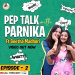 Geetha Madhuri Instagram - Such a Fun Episode. Full Episode Link in Bio❤️ Don’t miss the fun😍 @peptalkwithparnika