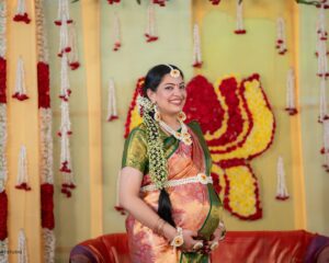 Geetha Madhuri Instagram - Seemantham Veduka !!! 

PC - @guntiartstudio 
Decoration- @vinnus_classy_events
Bommalu - @shubhamasthu_pellisamagri