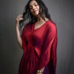Geetha Madhuri Instagram - In frame @singergeethamadhuri Hair makeup & styling @emraanartistry @hyderabadbeautycentre @galaeyelashesartistry Outfit by @queena_designs @krithi_keerthi Photography by @csk_cliks