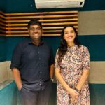 Geetha Madhuri Instagram - #hinannaondec7th #hinanna 🤞🤞🤞🤞 Sang an emotional song and waiting!!!thank you for choosing me @heshamabdulwahab @shouryuv Waiting to watch the movie and feel the magic