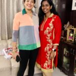 Geetha Madhuri Instagram - It was a pleasure teaching mandala art to you @singergeethamadhuri akka. I am happy that you found this art form to be therapeutic and relaxing 🫶🏼😌 #mandala #mandalas #mandalaartist #mandalaartwork #mandalatherapy #mandalaarts