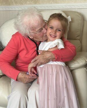 Gemma Atkinson Instagram - Today we said goodbye to Auntie Shelia. The kindest most caring lady and eldest relative we have. The matriarch of our family. After almost 93 years her body became tired. Now at peace and reunited with Uncle Peter and many more relatives, I’m sure they’ll be having a celebration together just as we did today at her send off. As sad as funerals are, it’s always lovely having the family together having a good laugh and a good buffet! 😂
Thanks for teaching our family to always stay positive. I’m convinced that’s why you lived so happy for so long, because regardless of the situation you always looked on the bright side. Sleep well…I’ll miss your pound coins sellotaped in my Birthday card this year, but I know you’ll check in on everyone now & again ♥️