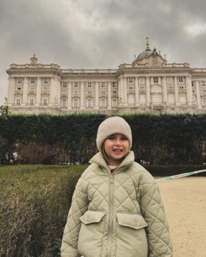 Gemma Atkinson Instagram - A quick trip to Madrid to see Abuelo & Abuela! With Gorks working in Madrid every weekend we decided to take a trip with him and meet his parents there. They drove from Bilbao. We only had 4 nights but we packed in as much as we could. We must have walked at least 6 miles a day, drank coffee & ate Churros at least 3 times a day and visited the Palace! (Mia’s favourite part)
It was Gorkas parents first time meeting Thiago and they haven’t seen Mia for over a year either so it was really lovely 🥰🥰
Short and sweet but lots of memories made. Back home now for the big shop and school prep for tomorrow. Back to reality with a bang 🫠😂 @gorka_marquez
