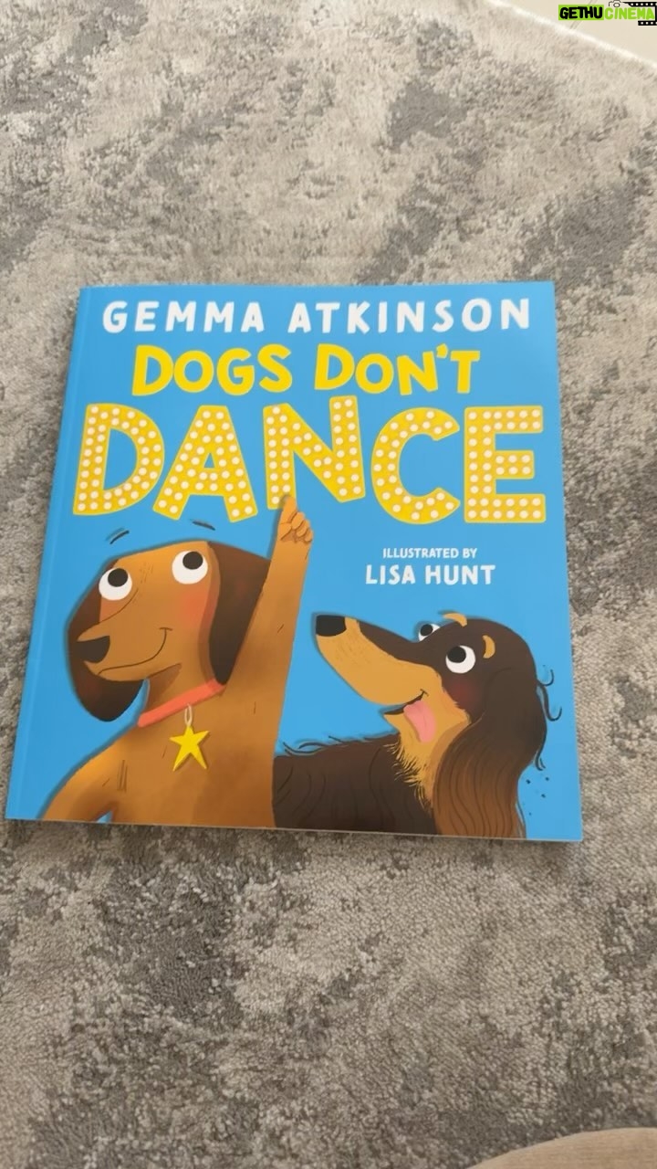 Gemma Atkinson Instagram - From writing away with Tio in my tummy to having the very first copy of my first children’s book. “Dogs Don’t Dance” I wanted to write a confidence building book that obviously included dogs! After being told that dogs don’t dance, Dusty and Dave go on a wonderful adventure together overcoming shyness, nervousness and in trying something new, they prove that dogs can dance, and in the process, meet lots of new friends and lots of new memories as well 🥰 Thank you so much @scholastic_uk for this opportunity, and I’m sorry for all the back and forth with my “I’m adding this into it now” emails 🤦🏼♀️😂 Thanks for your patience. And to the incredibly talented @lease_doodles for bringing all of the characters to life how I imagined. What a dream team! I’ll pop the link to pre order on my stories and in my bio. I hope you all enjoy it 📖🐶♥️