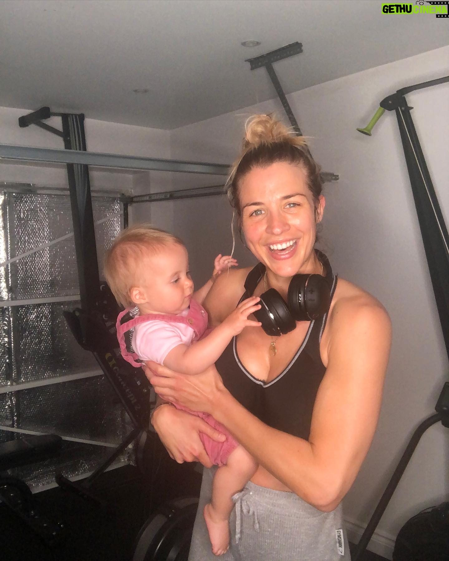 Gemma Atkinson Instagram - Lots of DMs about my postpartum plans and what I did after Mia this morning (I’ve shared a few on stories) but thought it easier to do a post on here. The first slide was 3wks after my emergency section. I didn’t do anything other than walking for 15 weeks. I focused on my nutrition as I knew this would not only help my mental mood, but help my body heal quicker. Food is medicine 🙌🏼 After my mummy Mot to check my pelvic floor & scar healing I began my sessions back @ultimateperformancelive with Evil Steve. As you can see, my first one back was hard & I was starting from scratch building up my strength & muscular definition again. I could only commit to two days a week with Steve so that’s when we decided to turn our then garage at the old house to a gym. It was then I was able to get sessions in more frequently (sometimes with Mia involved as you can see) 😂 My weighted vest was a god send as sometimes with free weights I felt a little pressure on my scar. With the vest I didn’t. Slide 8 & 9 is all about my core. Postpartum is for life so I continued those exercises 3 times a week up until I fell pregnant with little man. Slide 10 was 7th July 2020. Exactly a year & 3 days after Mia was born. That’s how long it took roughly to be 100% back! Hitting new PBs by a long shot, mentally strong and focused and enjoying it! And I’m putting no pressure on myself to do it any sooner this time around. The extra benefit this time is we have a gym at home. I won’t need to have the extra 1hr either side of a session to get there and back. Doesn’t make the workouts any easier but saving time is a huge win for any parent! Our bodies are remarkable. And in growing & birthing a human it’s done the biggest workout of its life. Be kind to it. I always say it, but it’s hard to feel bad about a body you’re taking care of. Remember everyone is different, so don’t compare yourself. Comparison is the theft of joy. I know ladies who did it sooner than me, some who did it later. But we all did it. Around our own circumstances & routines we did it. And so will you! ❤️