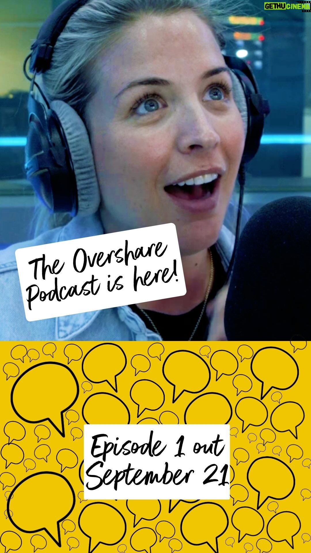 Gemma Atkinson Instagram - Brace yourselves for the ultimate overshare experience with @glouiseatkinson 🎙 Episode 1 of ‘The Overshare’ drops this Thursday. Real stories, real emotions, and real connections coming your way! 🗣️💬