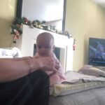 Gemma Atkinson Instagram - Firstly, her burp 😂 Secondly, in my head Mia was upright and eating by Christmas. Completely wasn’t 🤦🏼‍♀️ Crazy you forget how small they actually were! I remember sending Gorka updates every day on what she was doing 🥹 Can anyone (truthfully) actually remember the early early months without video reference? I can’t but maybe it’s baby brain 🥴