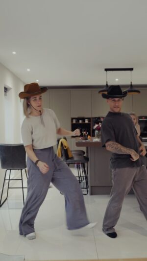 Gemma Atkinson Instagram - Finally convinced @glouiseatkinson to try and learn this Dance….. 
Not sure it was a good Idea. 
I think Mia understood the steps quicker 🤣🤣

Who wants to see the final dance?! Leave “ME” in the comments