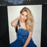 Gemma Atkinson Instagram – My fabulous shoot was out last week. These are some BTS pics. They didn’t feature in the magazine but the denim look (for me) I absolutely loved! But then I was obsessed with B*Witched! I may have took the dungarees home with me 😂 
Thanks @kate_barbour They were from Primark for anyone wanting them.