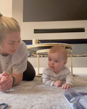 Gemma Atkinson Instagram - Why crawl when I can just roll Mum? 🤷🏼‍♀️😂