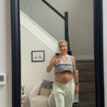 Gemma Atkinson Instagram - 2 weeks post C section. Breast pads ✔️ Industrial size sanitary pad ✔️ Swollen tummy ✔️ All the things postpartum we go through. It’s very common for tummy’s to stay swollen after pregnancy and they usually stay swollen longer after a C section due to the inflammation and abdominal swelling from surgery. So don’t worry if you feel you still look pregnant as I do here. ITS NORMAL! I’m not expecting to look like my old self for months down the line yet. I haven’t even left the house other than pottering about in the garden. I’ve been mindful to rest as much as I can to aid recovery down the line. Weather permitting, towards the end of this week I’m going to start some short walks. Until I’ve had my mummy MOT that’s all the exercise I’ll be doing. What I’ve been focusing on instead is trying to make myself feel like my old self, and so far it’s worked. Despite broken sleep for 2 weeks I feel really good 👍🏼 Upbeat, and ready to take on the day. The simple things I’ve been doing are… Cold showers. No ice bath yet so I’ve stood under cold water every morning for a minute letting it run on my pituitary gland (aim water on back of the neck) It’s responsible for regulating so many functions in the body and essentially kick starts your system in the morning. It works a treat for boosting your mood. Secondly, my nutrition. With my hormones slowly settling and the cravings for crap which I had in pregnancy going I’m back to eating my usual foods. I’m snacking a lot as anyone will tell you breast feeding makes you hungry and we need the extra calories to feed. I’ve been snacking on things like nuts, fage yogurt, fruit, boiled eggs and dark chocolate. In pregnancy it was bread and haribo 🤦🏼‍♀️😂 Lastly, and this is where it gets cheesy, but affirmations! Every morning I’ve told myself “I can do this” every night feed I’ve reminded myself “thousands of women are now doing the exact same as me right now” and every time I look at Thiago I thank my body for growing, carrying and birthing him. 15 days ago he was in my tummy and that blows my mind completely. The miracle of life and the human body. 🥰🥰🥰