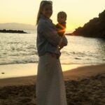 Gemma Atkinson Instagram - Genuinely seems like 2 mins ago I was on this same beach holding Mia when she was Thiagos age. Time has flown by ❤️ I’m so lucky to be their mum.