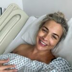 Gemma Atkinson Instagram - Lots of you have asked if I got my much hoped for VBAC…. This was me on mon 17th July 3hrs after an elected C section. I didn’t get my vaginal birth. My waters broke and I went into labour and stayed at home for as long as possible (it helped that the Wimbledon men’s final was on!) My contractions got down to every 6 mins or so and then slowly just stopped. We headed into the hospital 24hrs after my waters broke as they had changed colour a little. Thiago had opened his bowels. Thanks son! Already shitting on me 🤦🏼‍♀️😂 I was given the choice of the artificial hormone to induce labour again or a section. Weeks ago we said if it came down to that we would 100% go with the section. I had the hormone injection with Mia and it was awful 😩 plus after that it ended up in an emergency C section and PPH anyway. This time was SO much more relaxed. It was actually a wonderful experience and it just so happened that the same surgeon who delivered Mia was on shift. So she delivered Thiago as well 🥹❤️ Of course recovery is still tough, it’s a huge operation regardless, but I couldn’t be happier in the outcome of how he arrived. It felt like somehow it was meant to be this way. My incredible mum has moved in this week while Gorka is away which me and Mia are loving. Although I have to keep reminding her to stop buying me pastries! As I always do with every situation I’ve sat back and looked for a silver lining, which in this case, is after two babies, Gorka’s favourite pub is still very much intact. 😉😉 I take my hat off to any which way our babies are born. Vaginal or a section, theres no easy way. Pregnancy, labour and the 4th trimester is tough! But so are we 🙌🏼
