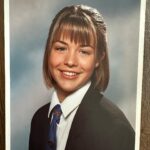 Gemma Atkinson Instagram - Whilst Filming our show for @wtvchannel (Which will be on tele soon!) I’ve had to dig out loads of pics of my childhood for the archives… Crazy looking back how much i can see Mia even when I was a teenager! Pic 1 is my 5th year school photo with a very questionable fringe! Pic 2 was my first “catwalk” 😂 age 16 a month before I got my Hollyoaks role. Pic 3 dancing to Michael Jackson with my uncle Clive looking bored shitless! I used to make the family watch my routines over and over 🤦🏼‍♀️😂 Pic 4 rocking the fixed braces & Flashing on the Pepsi max big one at Blackpool (as you do) 😉 Pic 5 My first headshot for the then Manchester Model Agency at 15. My mum told me I had a dentist appointment after school and instead took me to an open audition to which I was signed! Time flies! What a ride I’ve had so far! A reminder for me of where it started, how its gone and what’s yet to come 💫💫