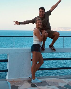 Gemma Atkinson Instagram - To think some called it curse… Yet 6 years and a beautiful family later and you’re still in my top 5 😉 
Happy Anniversary Gorks!  I love you so much. With all the noise and craziness around us, you’ll always be my safe place away from it all ❤️ Here’s to us! 🥂  I can’t wait to celebrate later! Ps. I will forever annoy you with an air horn 🤣 @gorka_marquez
