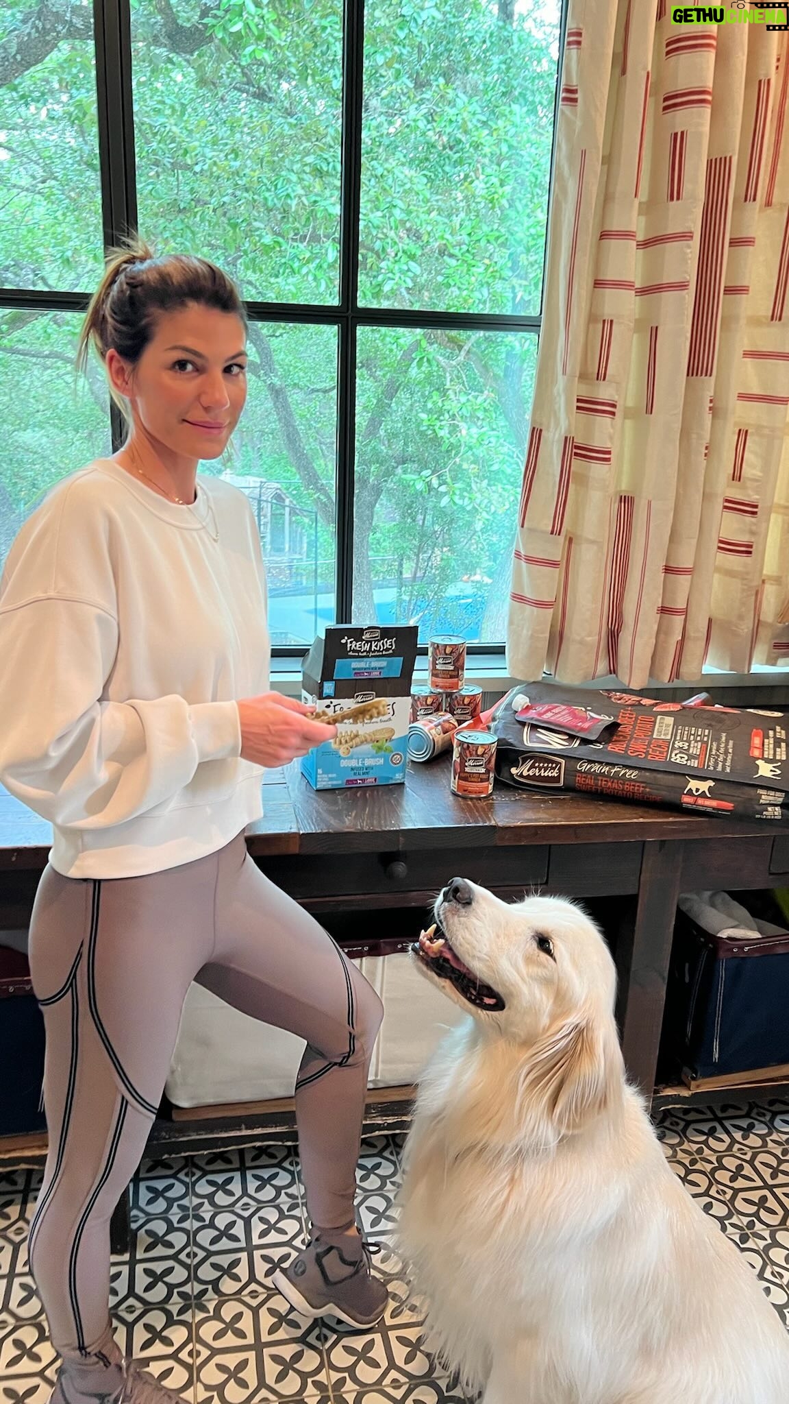 Genevieve Padalecki Instagram - #ad Arlo’s love language is long walks on the street and @merrickpetcare dog food. ❤️🐾 His appetite can be as big as his heart, so we like Merrick to satisfy his cravings with quality ingredients and nutrition. He loves the Texas Beef & Sweet Potato recipe with a Bone Broth topper. It’s the perfect way to keep our pup happy and healthy as he enjoys his golden years. #MerrickPartner