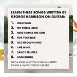 George Harrison Instagram - Our friends at @fender & @fenderplay are celebrating the 50th Anniversary of All Things Must Pass with a special giveaway challenge: learn any song in the George Harrison Collection – from “My Sweet Lord” to “Wah Wah” – for a chance to win a limited edition 3 LP set. Start playing at the link in stories or head over to Fender’s page for more details!