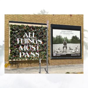 George Harrison Instagram - Los Angeles: TODAY ONLY, celebrate the launch of George’s ‘All Things Must Pass 50th Anniversary’ at Melrose and N Curson Ave by visiting this very special ATMP Flower Wall.

Share your photos and video with the hashtag #ATMP50 for your chance to win a set of gnomes. One lucky winner will be randomly chosen by August 13th.

#allthingsmustpass