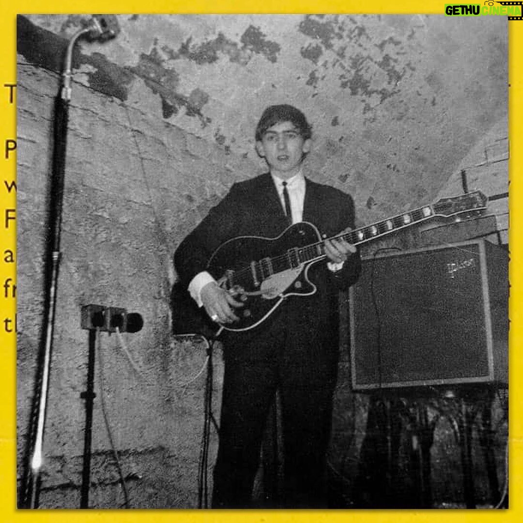 George Harrison Instagram - 60 years ago this month, April 5th, 1962, @thebeatles played a special show at the Cavern “for their fans” presented by the Beatles Fan Club. As a nod to the long running Liverpool fans the band came onstage first in their black leather outfits, and after a break they changed to their new Beno Dorn suits and ties. This was a “going-away” performance before their next Hamburg trip, a seven-week booking at the new Star-Club. Photos by Brian Farrell