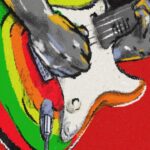 George Harrison Instagram – Rocky remains one of George’s most distinctive and beloved guitars. To honor the Day-Glo icon, @fender has lovingly replicated the 1961 original. In addition to carefully recreating Harrison’s brushstrokes, the George Harrison Rocky Stratocaster features a trio of vintage-style ‘60s Stratocaster pickups for a dynamic, crystalline tone and a Mid-‘60s “C”- shaped maple neck. Hear @rodneymullen as the voice of Rocky and head over to the link in bio to learn more.