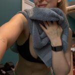 Georgia Hirst Instagram - I’m on the wedding workout grind 🤍 Top and leggings @wearetala @sweetsweatuk