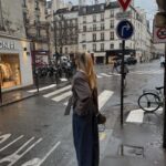Georgia Hirst Instagram - Rainy days in Paris 🤍🖤