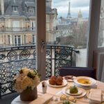 Georgia Hirst Instagram – When in Paris 🥂🍟 🇫🇷 @hotellutetia