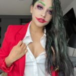 Geraldine Galvan Instagram – 🕸️👻Tutorial de maquillaje #joker para #halloween  #costume #halloween2022