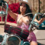 Gia Gunn Instagram - Born to be wild💗 wearing @dollskill head to toe and couldn’t feel anymore sexier!! thanks @berryface for snapping these beautiful shots. Do cowgirls ride motorcycles? Asking for a friend…
