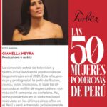 Gianella Neyra Instagram - Este año @forbes_peru me ha considerado en la lista de las cincuenta mujeres más poderosas del país 💖💖. ¡Qué sorpresa más bonita, un honor! Que orgullo y que cierre maravilloso de este arduo trabajo que solo nos da felicidad tras felicidad @scvdlapelicula 🎥. Además que importante generar estos espacios donde nos reconozcamos, nos celebremos y generemos lazos y caminos para seguir logrando cosas maravillosas juntas 💖 ¡Me siento honrada, súper feliz de hacer lo que amo y recibir noticias tan lindas como esta!