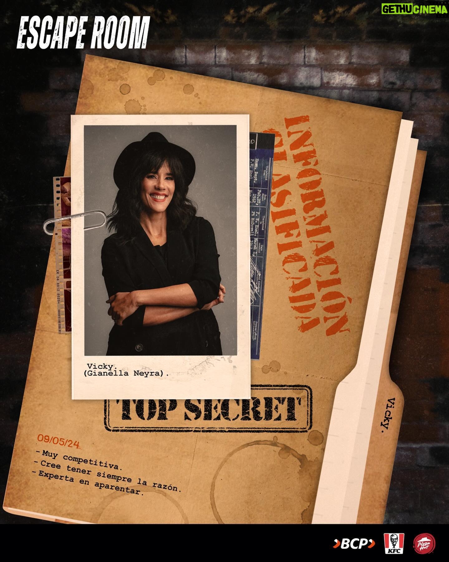 Gianella Neyra Instagram - Gianella Neyra regresa como Vicky en #EscapeRoom 🔨🧠🚨 Vicky es muy competitiva, cree tener siempre la razón y es expeeerta en aparentar. 😎💁🏻♀️ Vuelve Escape Room, vuelve Vicky ⚠️ ¡APROVECHA LA PREVENTA! 🎟️Compra tus entradas desde S/30* en losproductores.pe 📍Teatro Peruano Japonés *Preventa válida hasta el 9 de mayo o hasta agotar stock. Precios diferenciados por día y horario. Gracias al auspicio de KFC, Pizza Hut y BCP