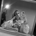 Gigi Goode Instagram - 🎀@patou 🎀 Such a lovely ending to my week in Paris, thank you for taking care of me @guillaumemarcdamienhenry @lucienpagescommunication