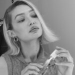 Gigi Hadid Instagram - lil glam with some of my new @maybelline faves - tattoo studio liquid liner, build-a-brow, and plump lifter gloss 💓