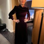 Gillian Anderson Instagram - A lovely @janelewisatelier dress for a press day for The Pale Blue Eye. (thanks as always to the fab @marthaward!) 🅿️🧿 out today on @netflix!