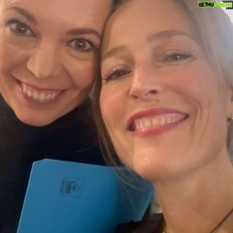 Gillian Anderson Instagram - Delighted to celebrate 10 years of @letterslive with my fellow thespians and my dearest Collie in aid of the wonderful charity, @chooselove