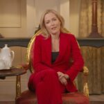 Gillian Anderson Instagram - from scully, to sex ed, to scoop — icon @gilliana on who wears the trousers ❤️‍🔥