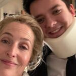 Gillian Anderson Instagram - In 2023, we finished our final season of @sexeducation. Very grateful for 4 seasons with this amazing cast and crew and to @asabopp for being the best fake son a gal could ask for. xx from your forever shag specialist and king of everything