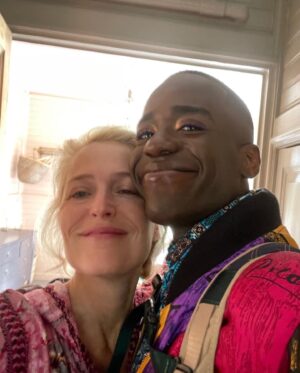 Gillian Anderson Instagram - Favourite sunshine boy (man!) 
@ncutigatwa