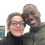 Gillian Anderson Instagram - Favourite sunshine boy (man!) @ncutigatwa