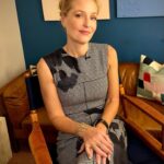 Gillian Anderson Instagram - An ode to the fantastic @marthaward who pulled me together for all my press in New York! Hair: @benskervin Makeup: @florriewhitemakeup Slide 1 Dress: @skiimparis Shoes: @gianvitorossi Slide 2 Dress: @erdem Shoes: @dolcegabbana Slide 3 Dress: @erdem Shoes: @dolcegabbana Slide 4 Dress: @cefinnstudio Shoes: @kurtgeiger Slide 5 Shirt: @cefinnstudio Trousers: @maxmara Shoes: @gianvitorossi Slide 6 Dress: @josephfashion Shoes: @kurtgeiger Slide 7 Shirt: @maxmara Skirt: @cefinnstudio Shoes: @manoloblahnik