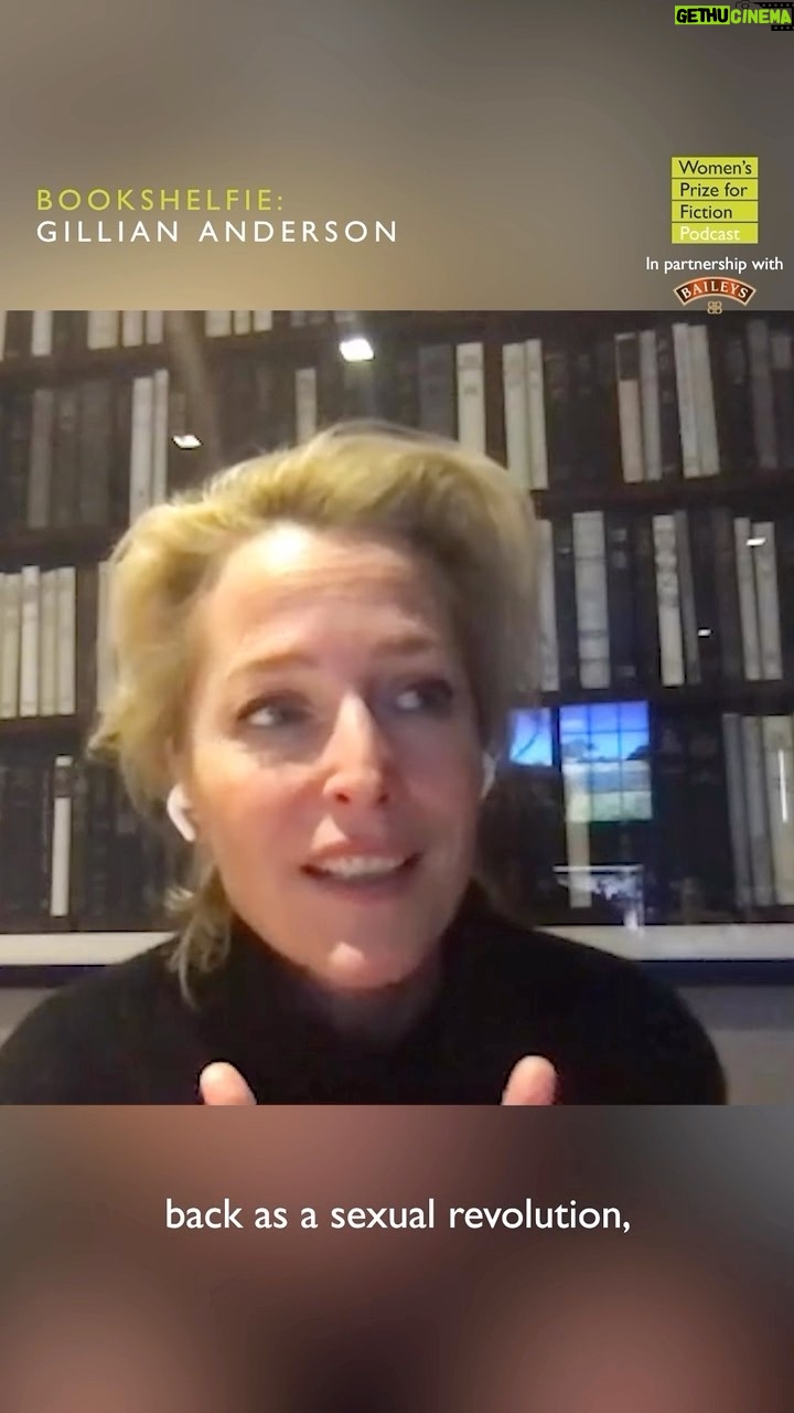 Gillian Anderson Instagram - So thrilled to have been on the @womensprize podcast with the fantastic @vicknhope chatting about my piles of books to read, sex, fantasies, honesty, the beauty of imperfection and more. @bloomsburypublishing ๐๐link in story