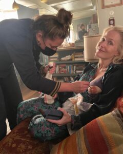 Gillian Anderson Instagram - In 2023, we finished our final season of @sexeducation. Very grateful for 4 seasons with this amazing cast and crew and to @asabopp for being the best fake son a gal could ask for. xx from your forever shag specialist and king of everything