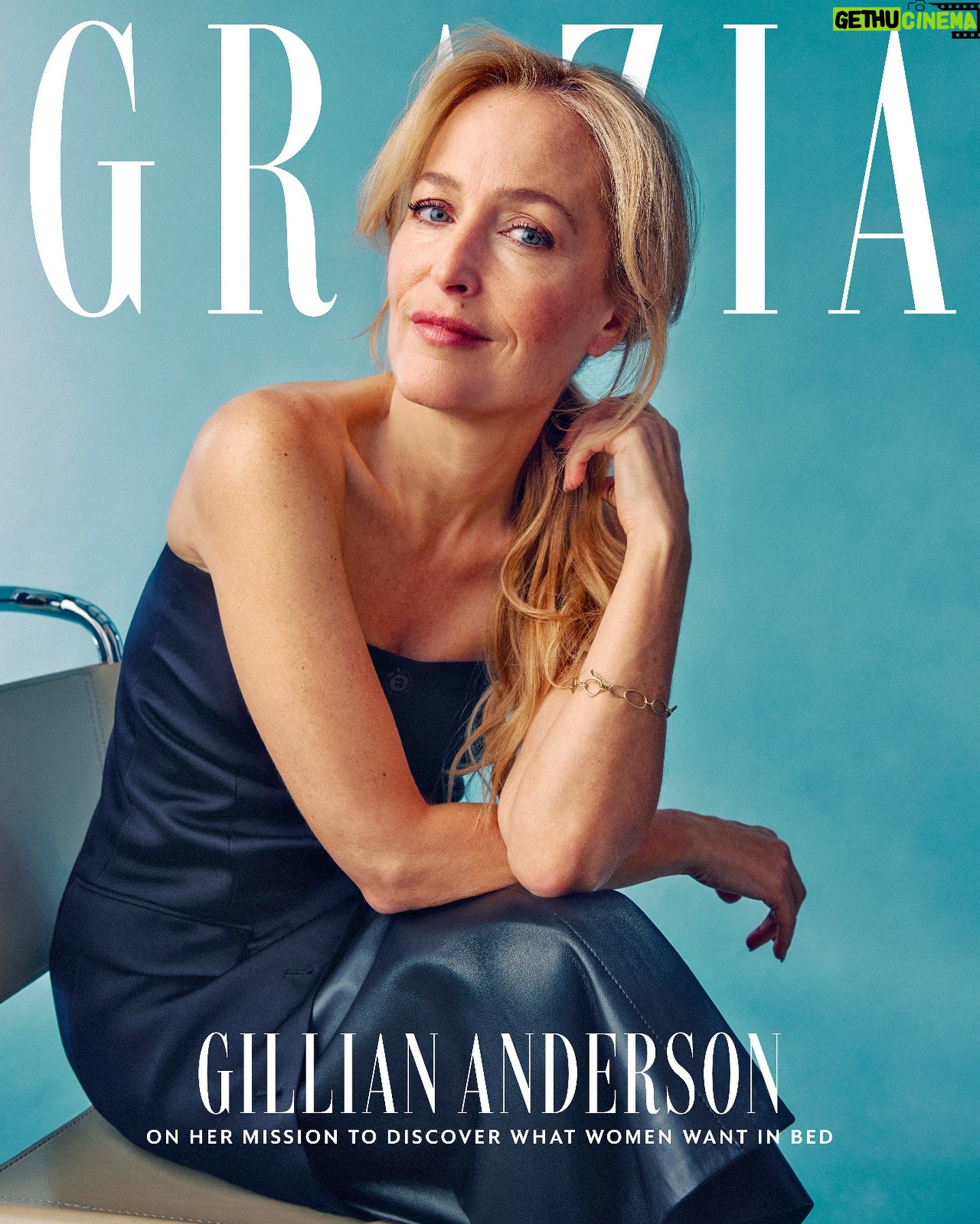 Gillian Anderson Instagram - ‘I learned that where I feel like I’m doing important work is when I’m taking risks.’ Actor, author, entrepreneur: @gilliana is unstoppable. In the new issue of Grazia she talks to @pandorasykes about her latest film, fearlessness, and her new book about female desire. TAP the link in blo to read now Photographer: @amandafordycephoto Stylist: @marthaward Interview: @pandorasykes Hair: @jamesrowehair @bryantartists using @bumbleandbumble Makeup: @amanda.grossman @theonly.agency using skicare @tataharper makeup @victoriabeckhambeauty Digi Tech: @matthewaland Photographer 1st Assistant: @jimmycrippen Photographer 2nd Assistant: @katerina_vahala Stylist Assistants: @gaviweiss @joey.yip Style Intern: @bobsmith____________ Editor in Chief: @hattie_brett Creative Director: @cazroberts Deputy Editor: @hanna_woodside Shoot Producer: @nathanhighamshootproducer With thanks to @premierpersonalpr Gillian wears: Dress worn as a top @nanushka skirt @josephfashion jewellery Gillian’s own